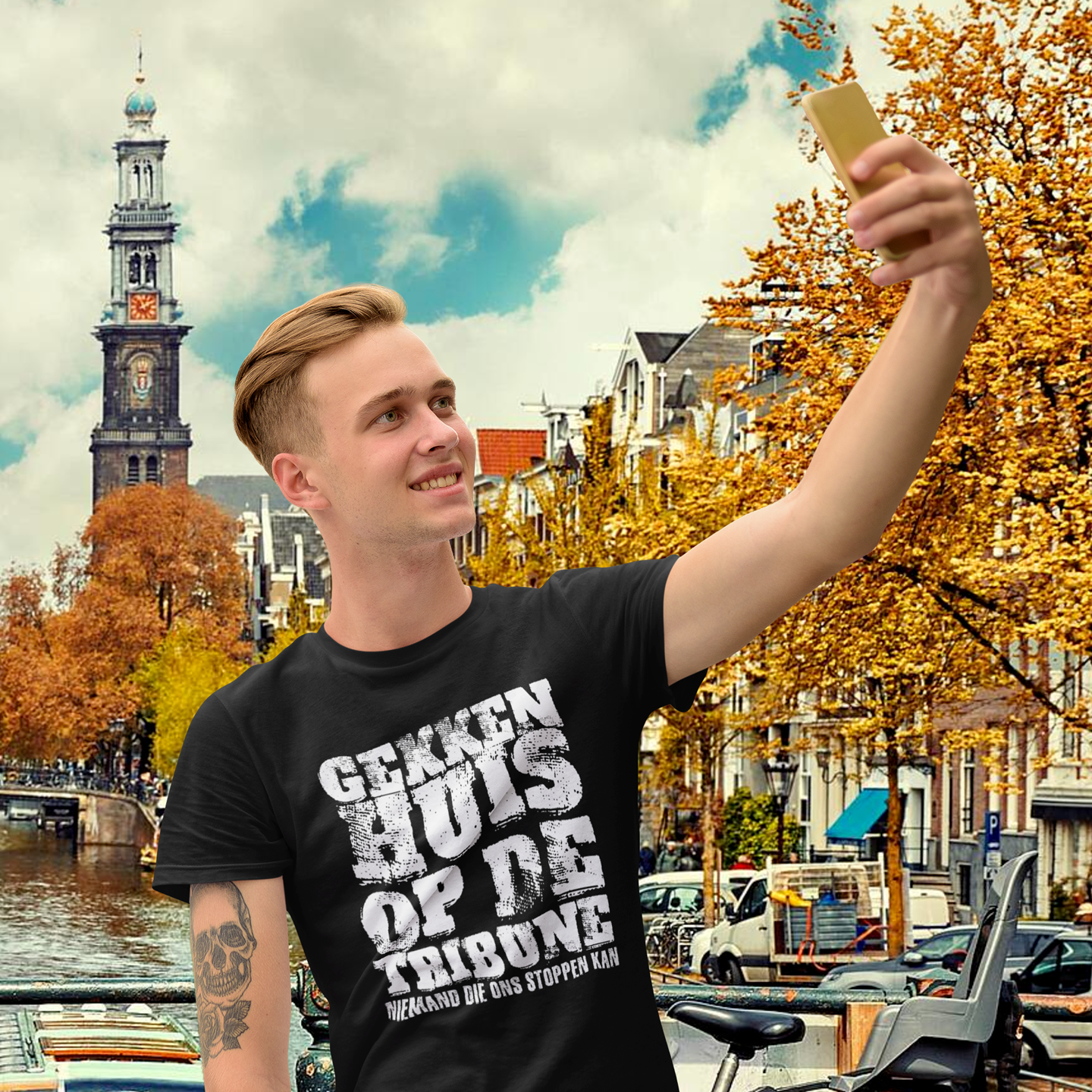 Gekkenhuis Op De Tribune, Niemand Die Ons Stoppen Kan - T-Shirt