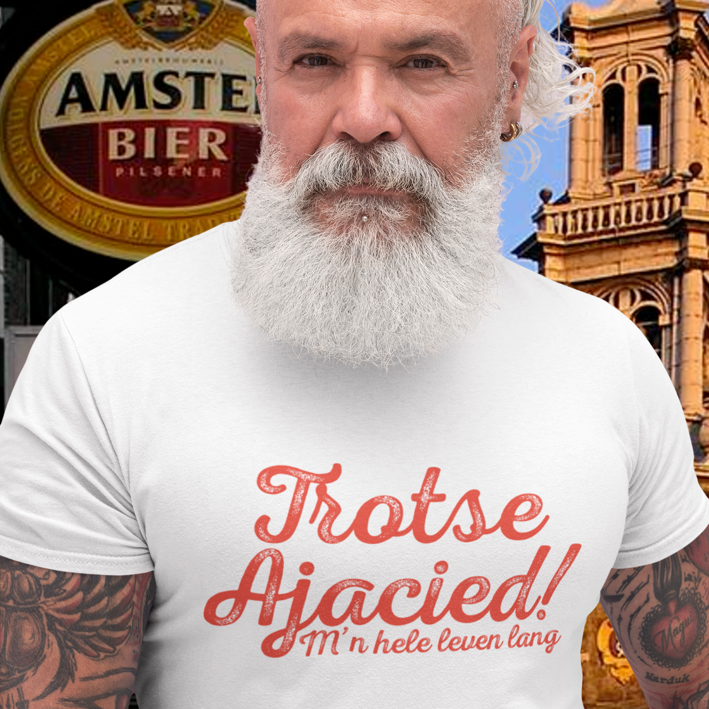 Trotse Ajacied, M'n Hele Leven Lang - T-Shirt