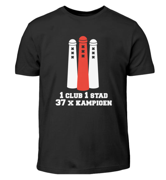 1 Club 1 Stad 37 X Kampioen 🏆 - Kinder T-Shirt